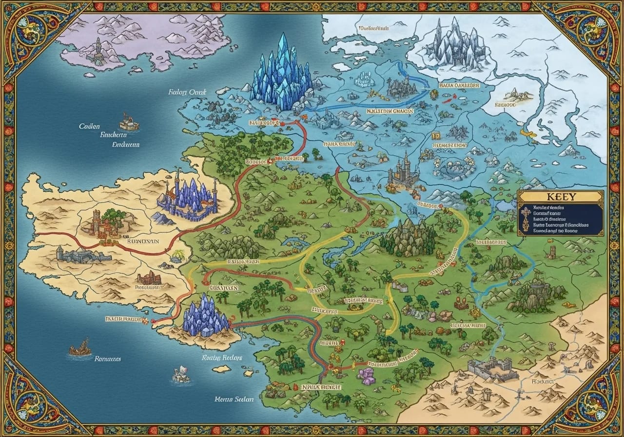 Regional Map Natural Landmarks