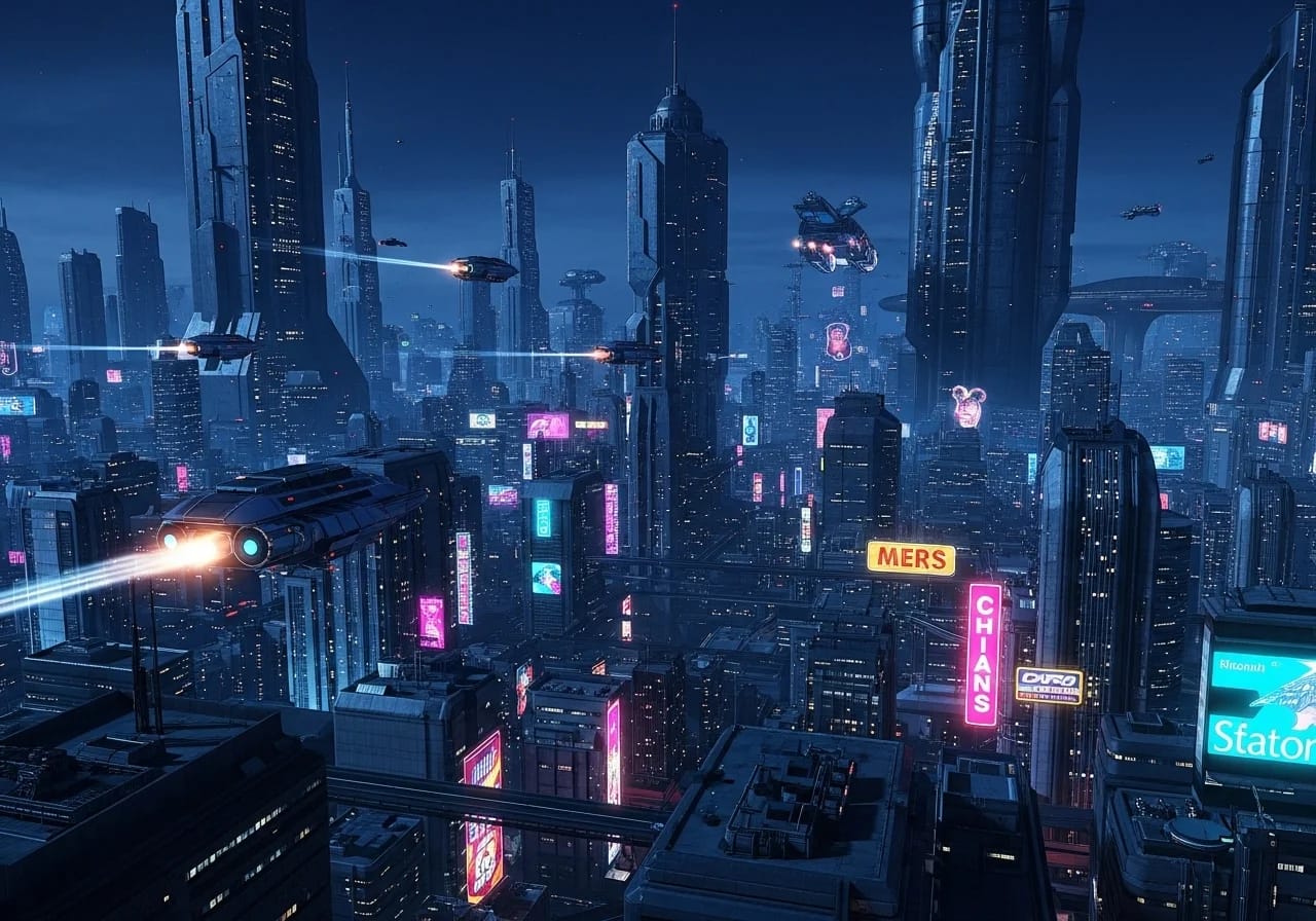 Scifi City Fantasy Map