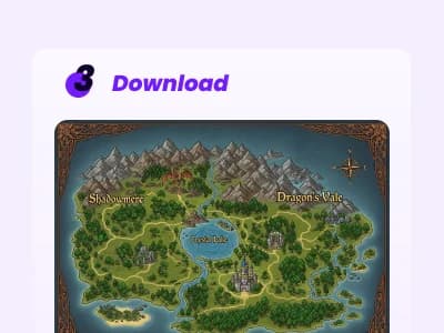 Generate and download your AI fantasy map in high resolution - step 3