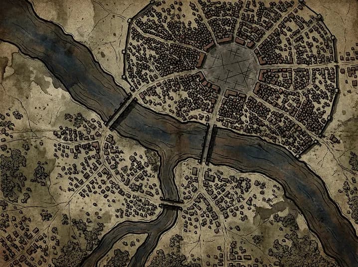 Watercolor City Maps