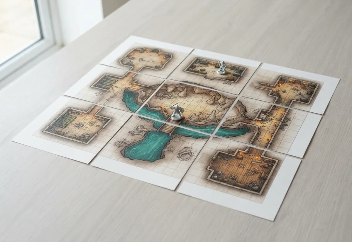 Imprimir mapas de RPG
