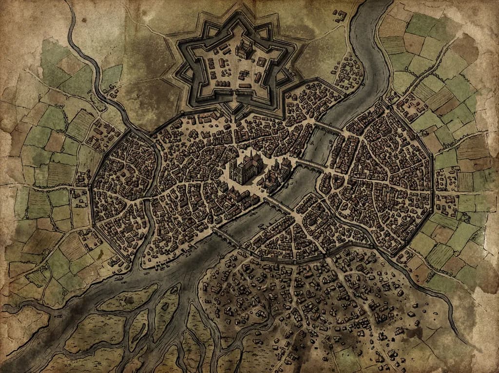 Fantasy Scifi Worlds Map