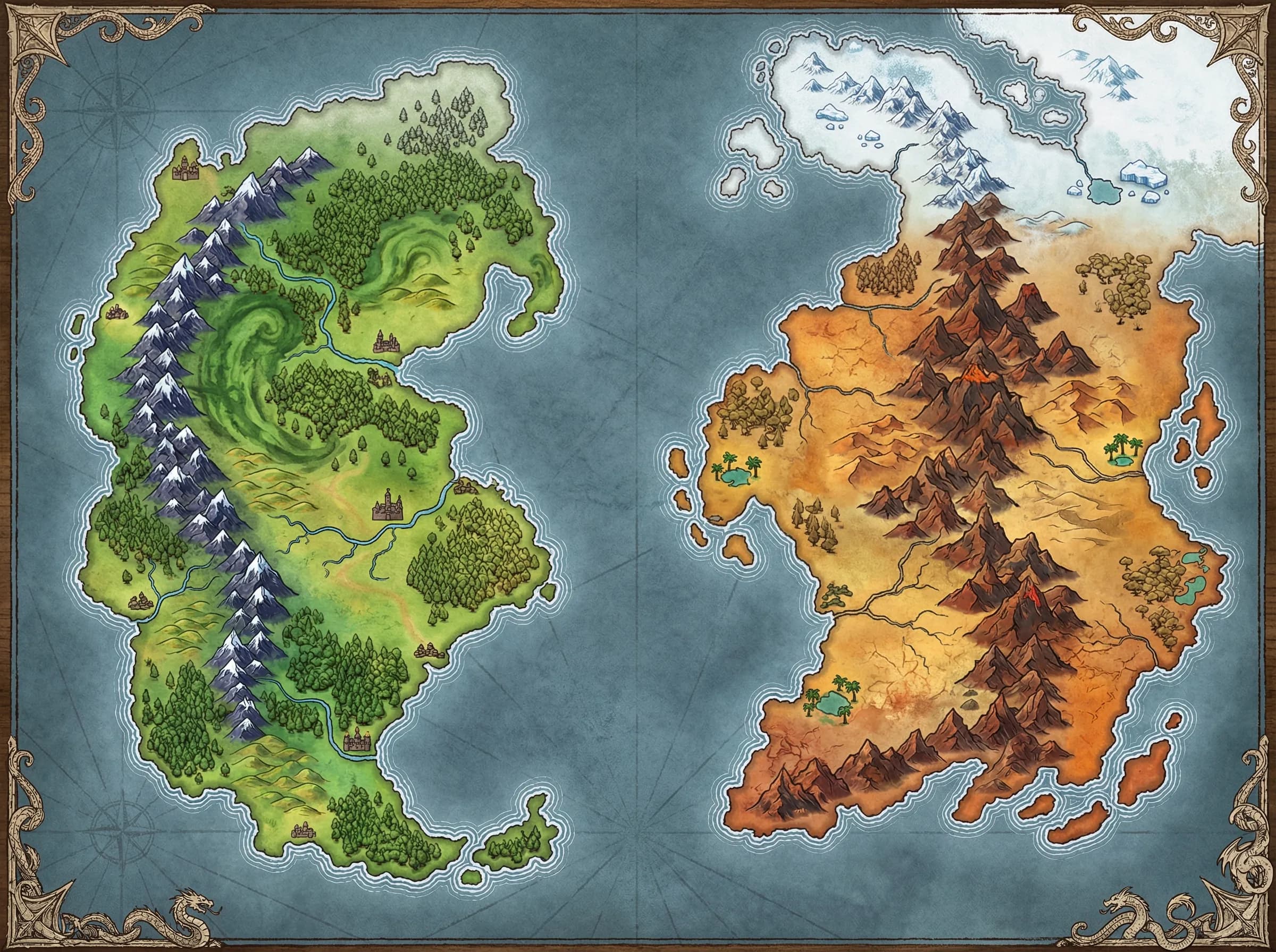 Fantasy World Map Example