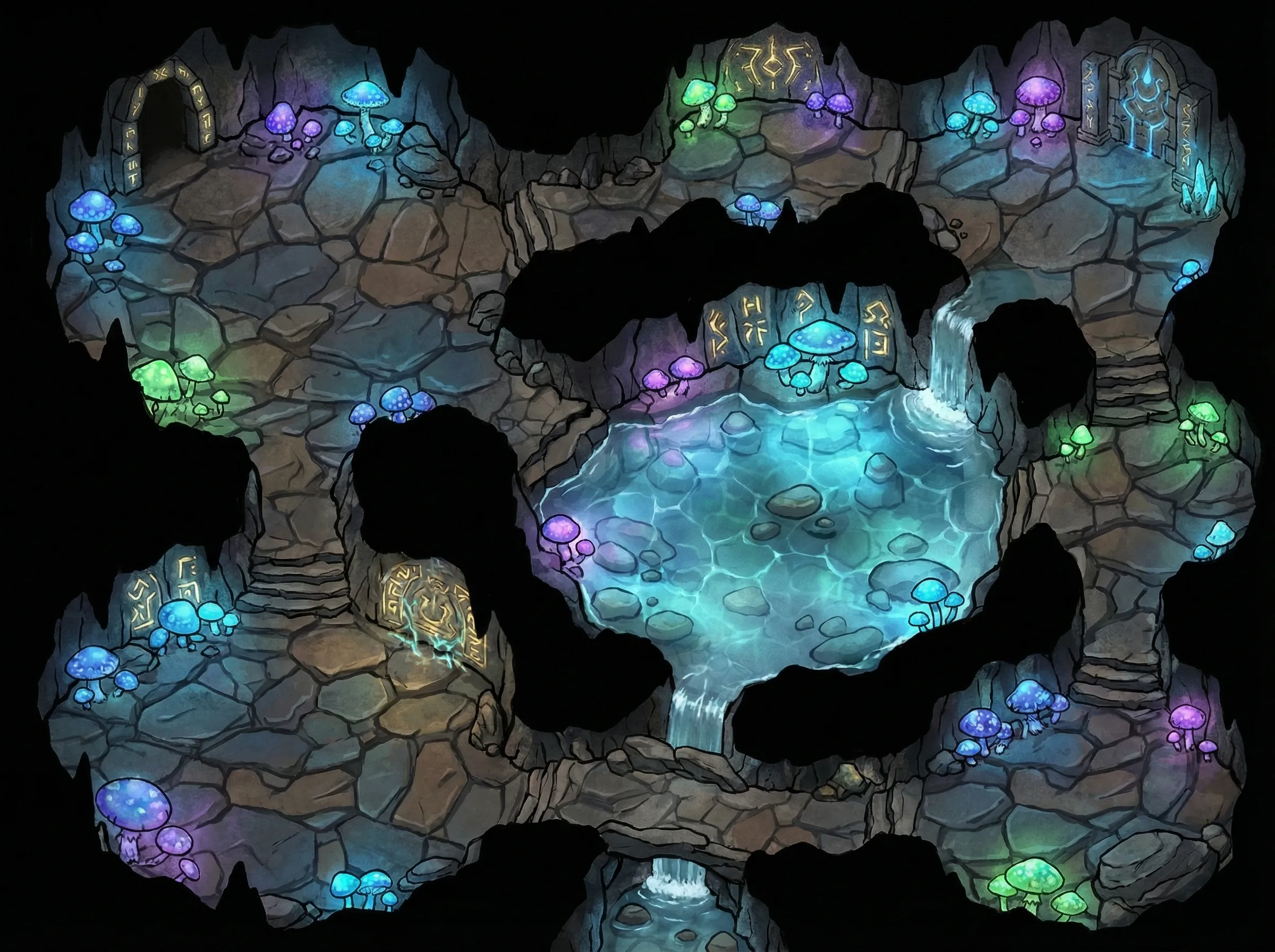 Watercolor Battlemaps Example